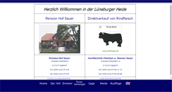 Desktop Screenshot of pension-hof-sauer.de